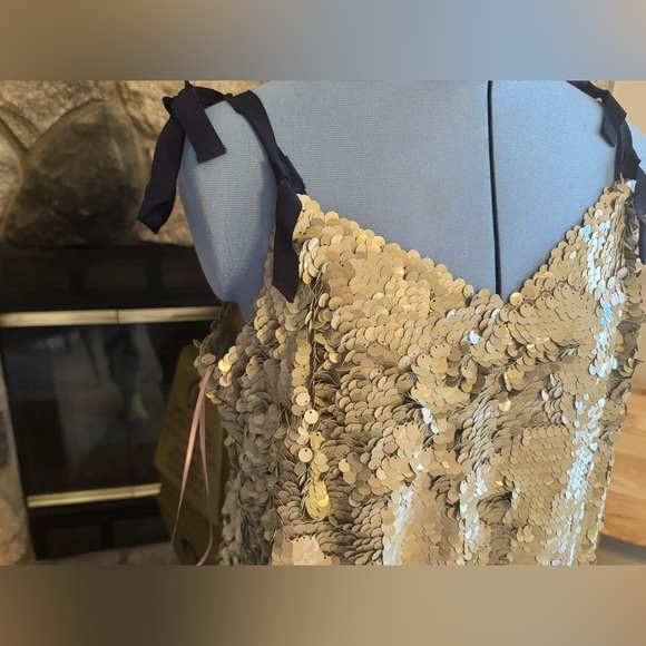 J.Crew Desert Canyon Tie Sequin Dress NWT - Picture 2 of 8